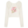 Women's Retro Long-sleeved Knitted Blouse
