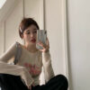 Women's Retro Long-sleeved Knitted Blouse