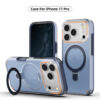 360 Rotation Stand Holder Magnetic Matte Phone Case For I-Phone 17 Pro 17 Max Plus Shockproof Protection Cover Shell