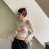 Women's Retro Long-sleeved Knitted Blouse